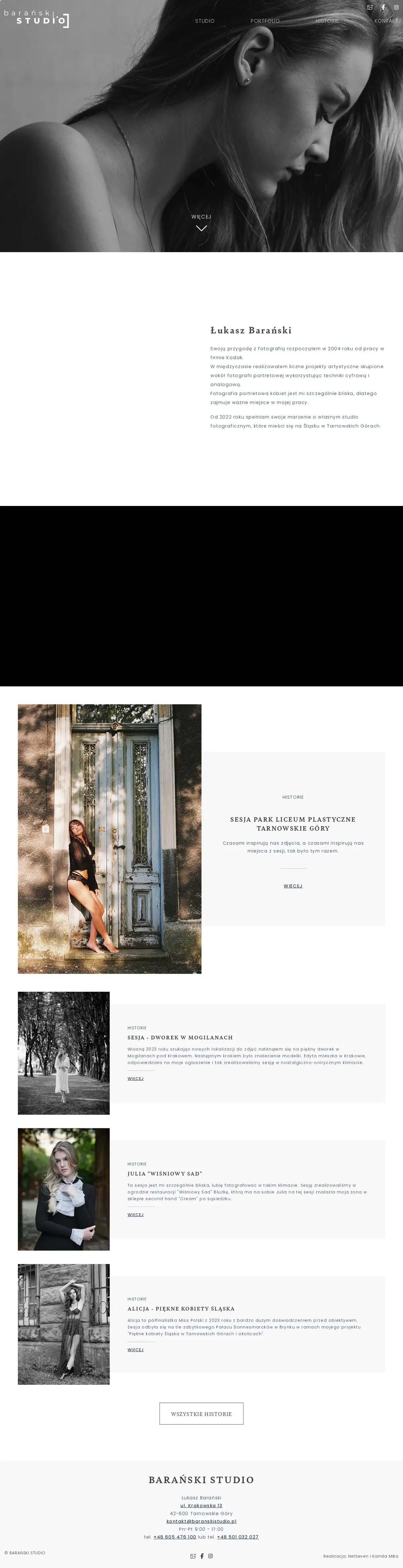 Full page preview of Barański Studio