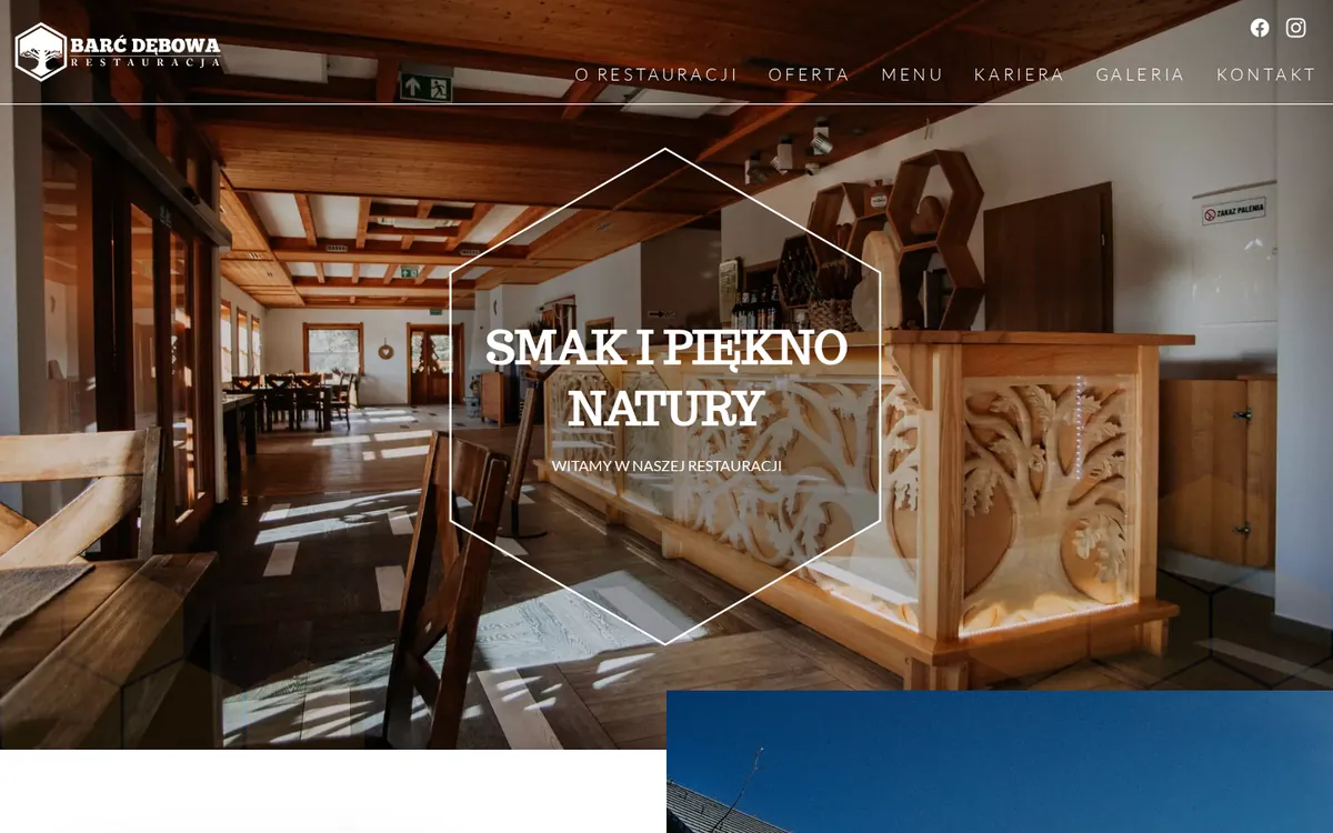 Preview of Restauracja Barć Dębowa website