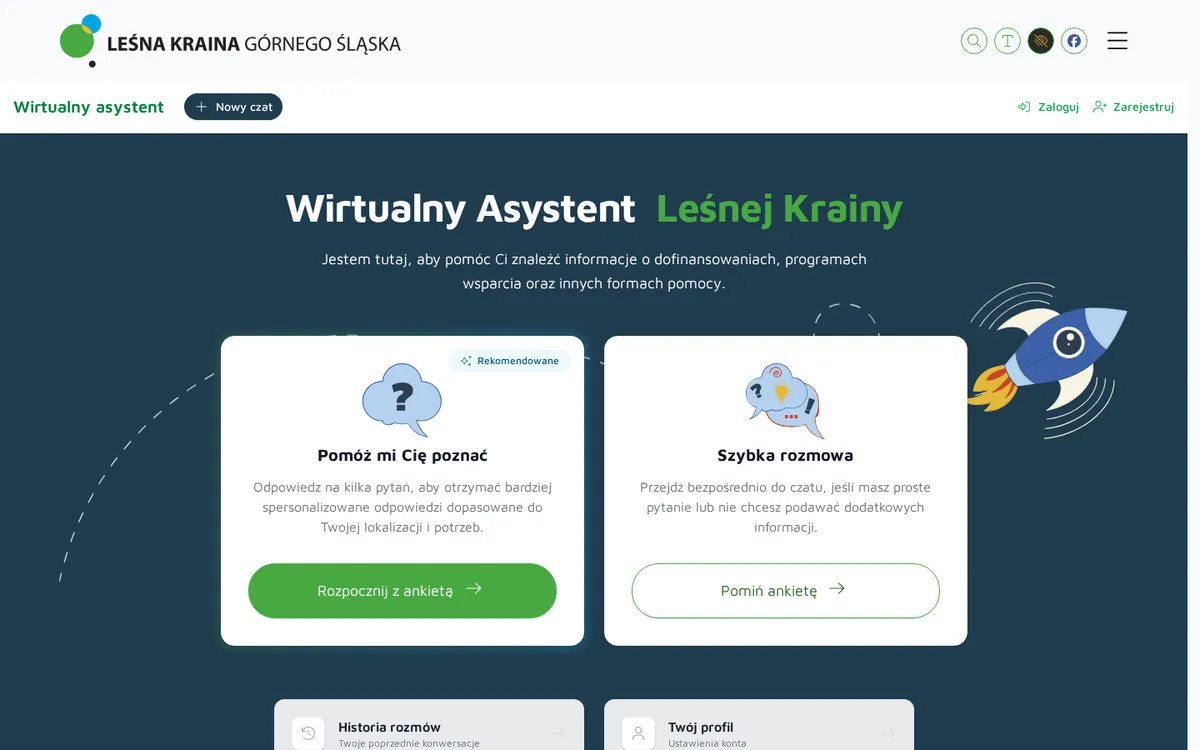 AI chatbot – Leśna Kraina Górnego Śląska
