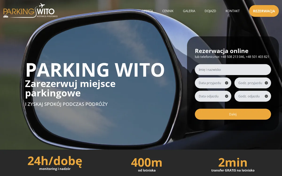Preview of Parking Wito website