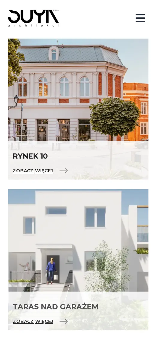 Mobile version of SUYA Architekci