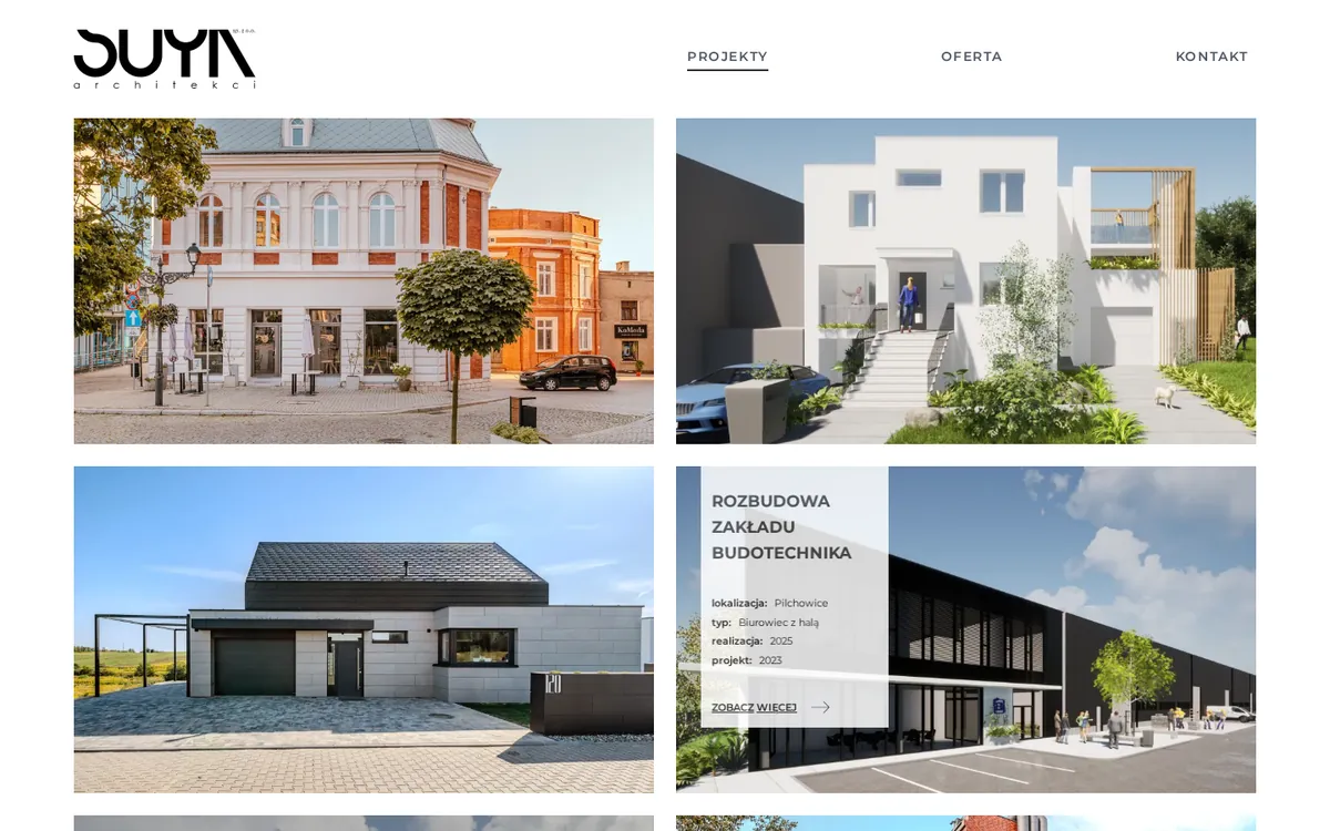 Preview of SUYA Architekci website