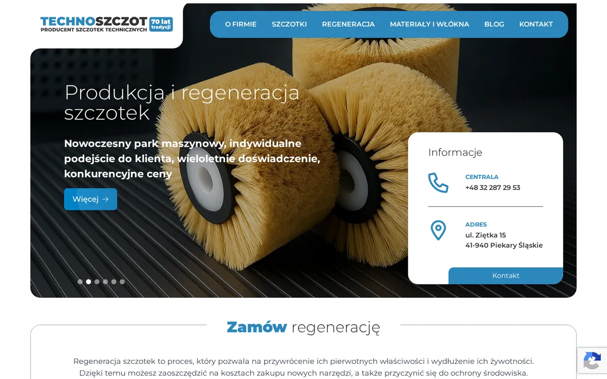 Preview of Technoszczot website
